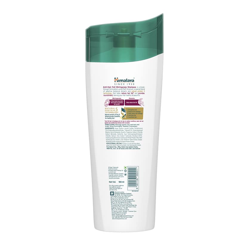 Himalaya Anti-Hair Fall Shampoo With Bhringaraja, For All Hair Types, 180 Ml view 2