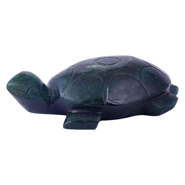 Green Zade Crystal Tortoise for Decorative, Feng Shui and Vastu Best Gift for Career and Good Luck Figurine(KI_78) by Krishna Impex