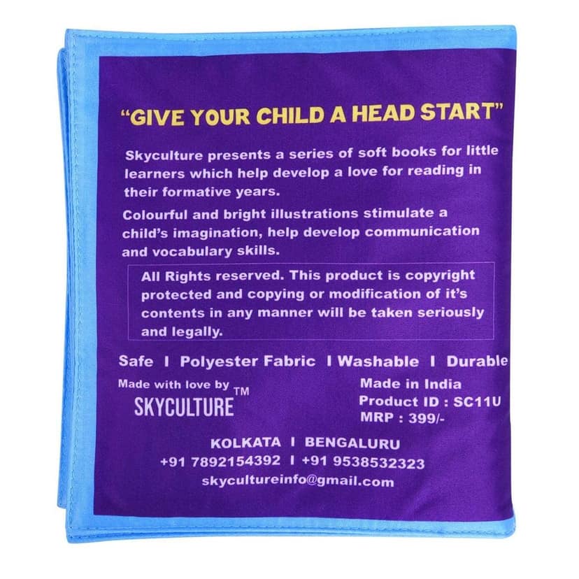 Skyculture Head Start Series - My First Number Book (Fabric Book) [Foam Book] Sunita; A child can recognize and relate the number and quantitative value of number with ease! and Introducing Numbers through soft fabric book view 2