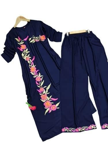 BT WITH BUY & TRY Women's Rayon Kurti Set | Kurti with Palazzo | Kurta Set for Women.