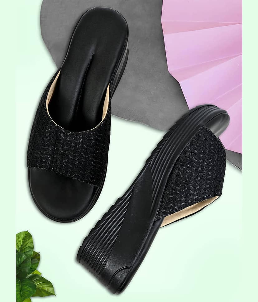 Altek Black Women's Slip On Heels