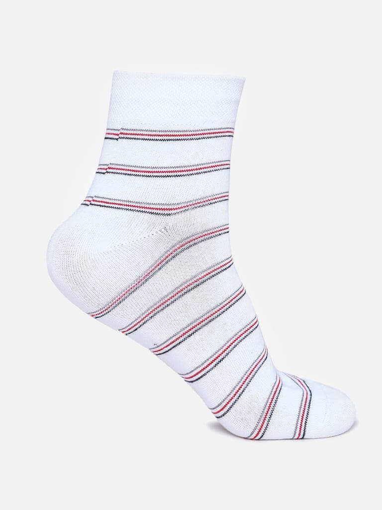 Kolor Fusion Men's Striped Above Ankle Length Long Cotton Socks (Pack of 5) view 5