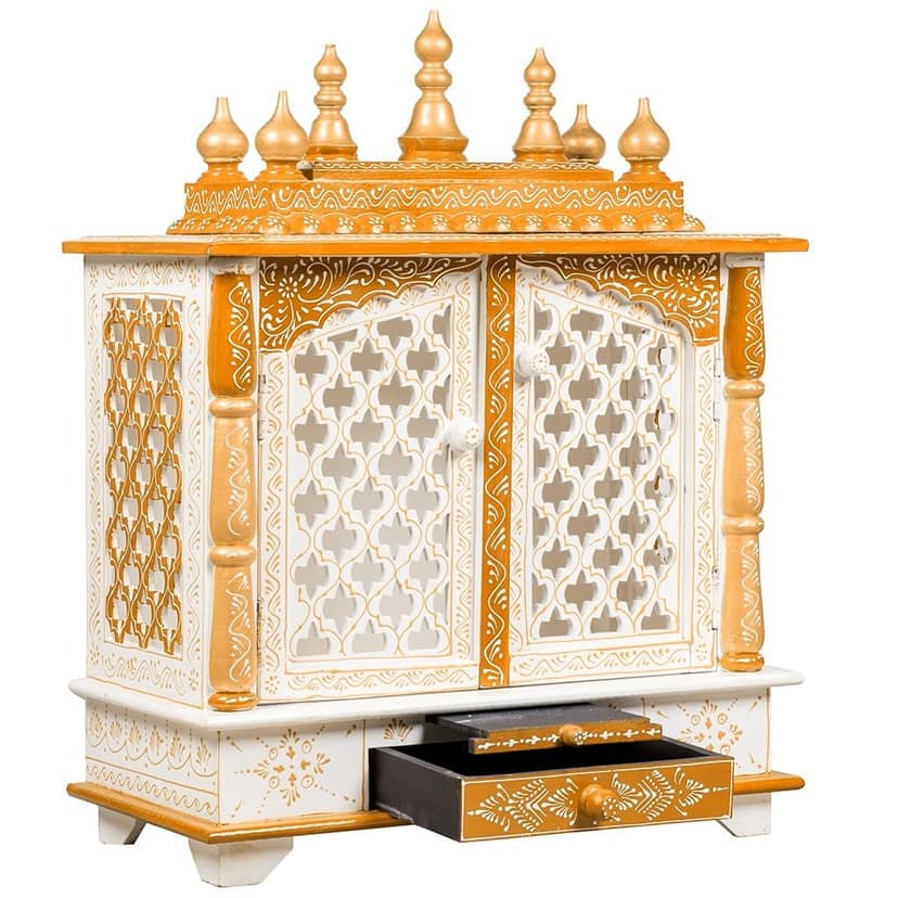 Mahaveer Art and Crafts - Wooden Temple/Home Temple/Pooja Mandir/Pooja Mandap/Temple for Home view 2