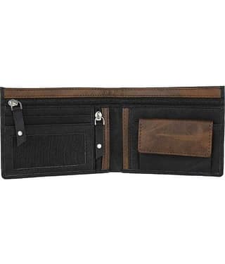 HRFSTAR PU Solid Men's Regular Wallet With 4 Slots For Card ( Black , Pack of 1 )