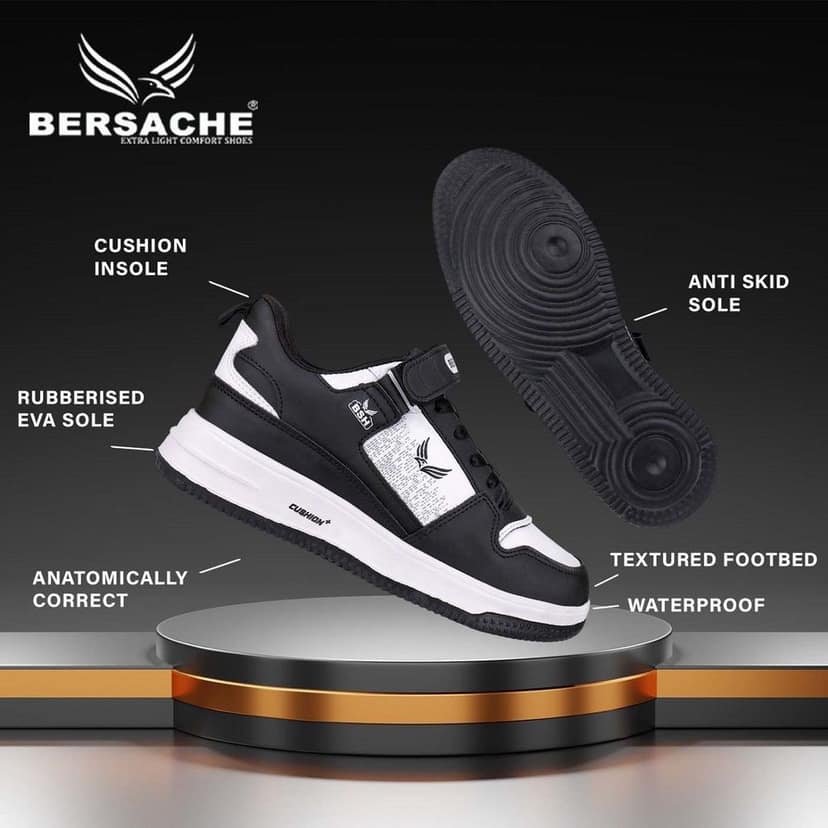 Bersache Sneaker, Loafers ,Casual With Extra Comfort Sneakers For Men's view 4