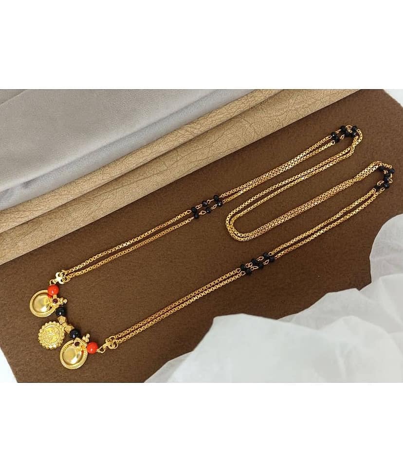 shankhraj mall Golden Mangalsutra ( Pack of 1 )