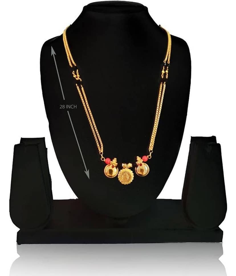 shankhraj mall Golden Mangalsutra ( Pack of 1 ) view 2