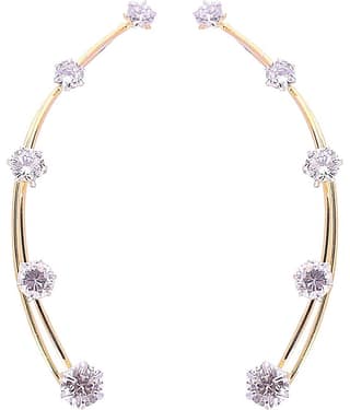 YOUBELLA Gold Danglers Earrings ( Pack of 1 )