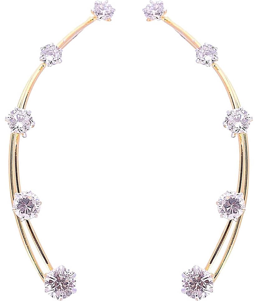 YOUBELLA Gold Danglers Earrings ( Pack of 1 )