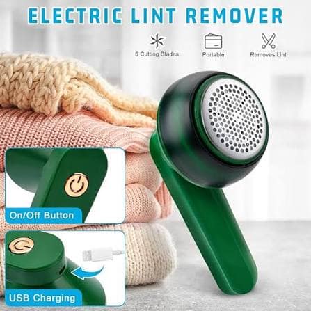 Rechargeable Lint Remover for Clothes | Portable Fabric Shaver for Sweaters, Woolens & Jackets view 3