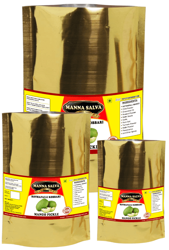 Manna Salva Pickles- Mango Pickle - Kothapalli Kobbari - Veg Pickle view 4