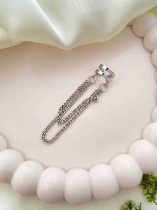 Ishkaara Tangled Rizz Earcuff Silver