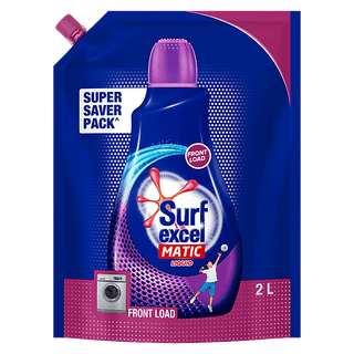 Surf Excel Detergent - Liquid, Matic, Front Load, 2 L Pouch