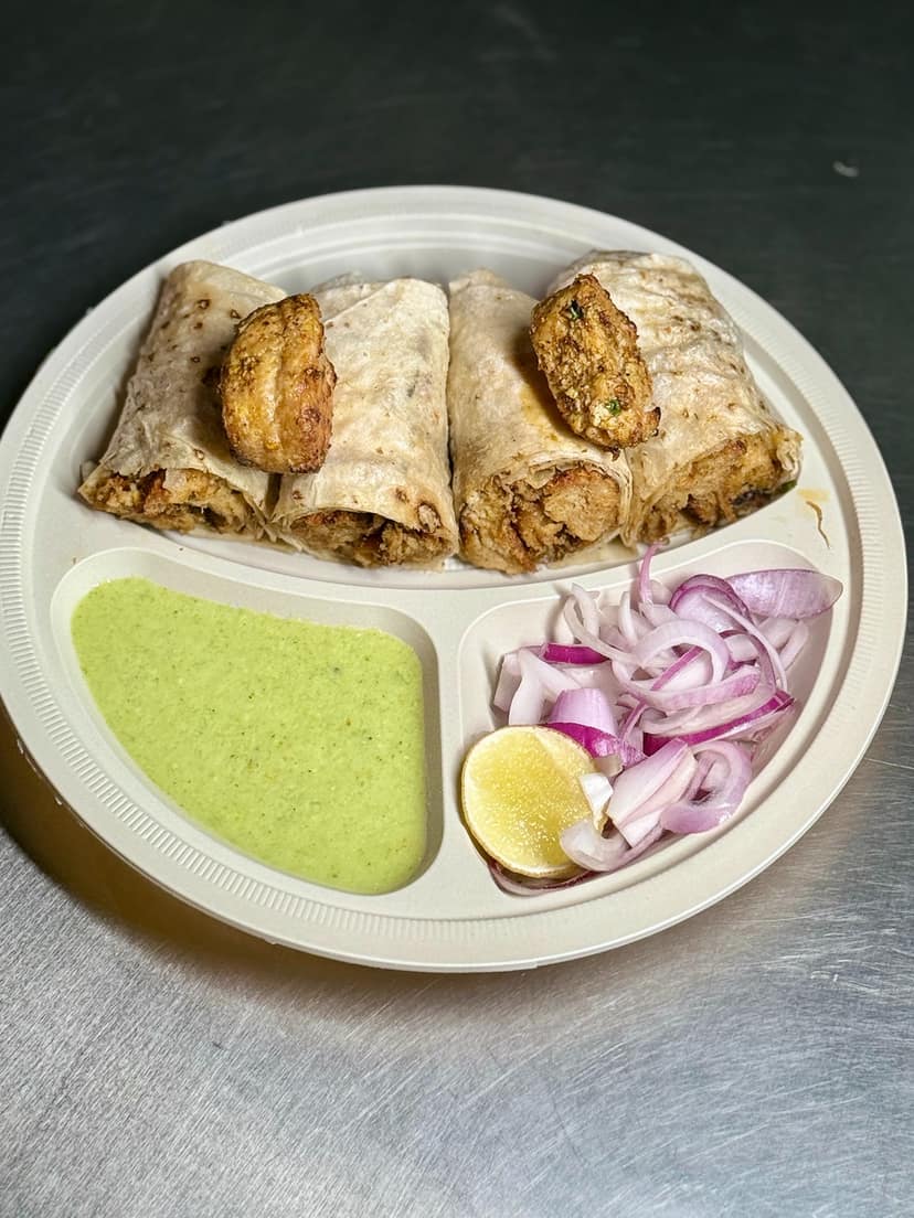 Soya chaap tikka roll