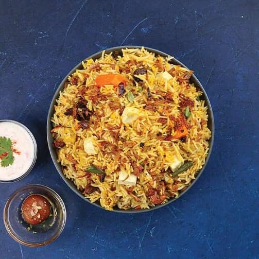 Paneer biryani