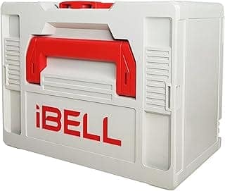iBELL TB215-1 Large Size Stackable Tool Storage Box - Durable PC+ABS, 40kg Load Capacity, 39x30x21.5cm