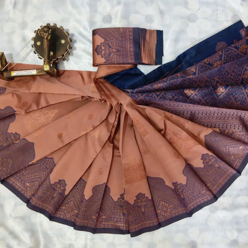 Kubera Silk Cottton Saree with Blouse view 2