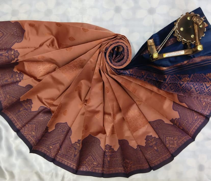 Kubera Silk Cottton Saree with Blouse view 3
