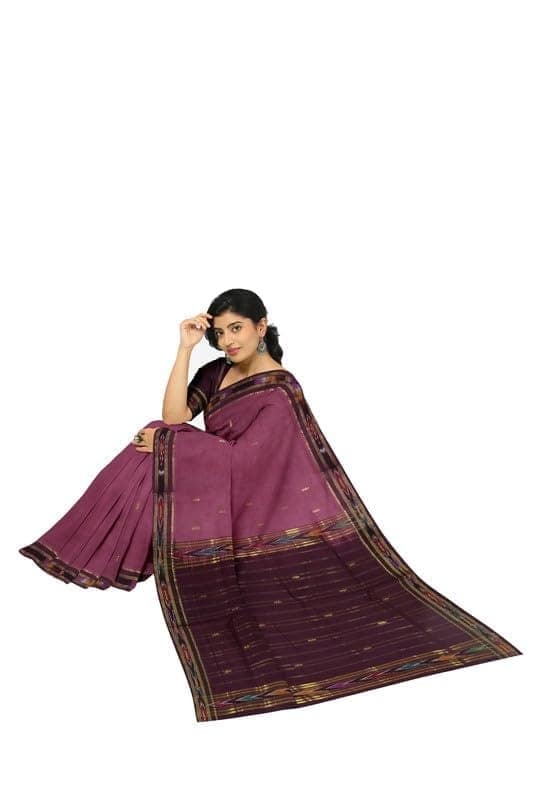 APCO Handloom (A Andhra Pradesh Govt Emporium)- Women's Traditional Pure Handloom Bandar (Polavaram) Cotton Saree | BCS0041 view 4