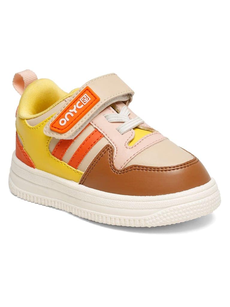 Donut Comfortable & LightWeight Sneakers With Elastic Laces - Beige (Unisex) view 7