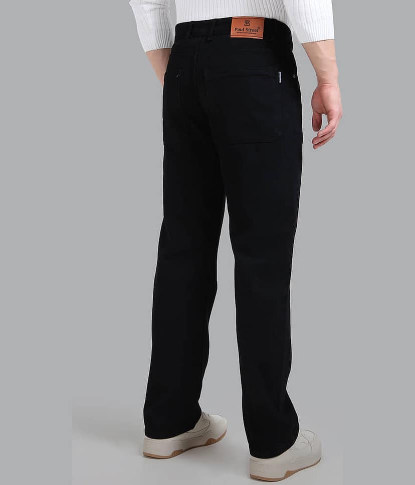 Paul Street Relaxed Clean Look Men's Jeans - Black ( Pack of 1 ) view 2