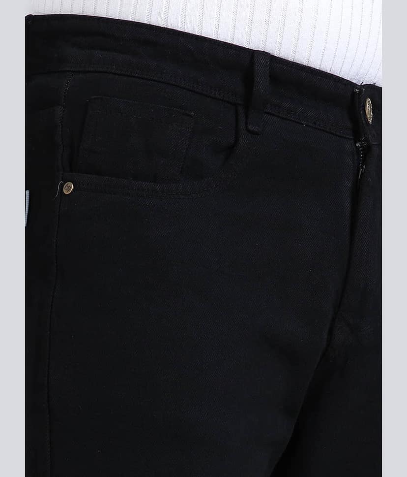 Paul Street Relaxed Clean Look Men's Jeans - Black ( Pack of 1 ) view 4