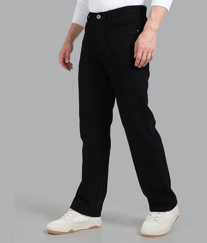 Paul Street Relaxed Clean Look Men's Jeans - Black ( Pack of 1 ) view 7