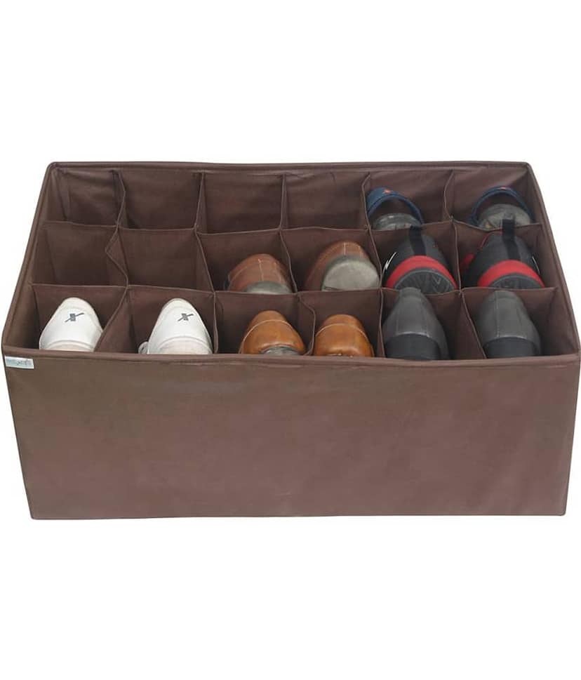 PrettyKrafts Brown Portable Multiple Shoes Organizer