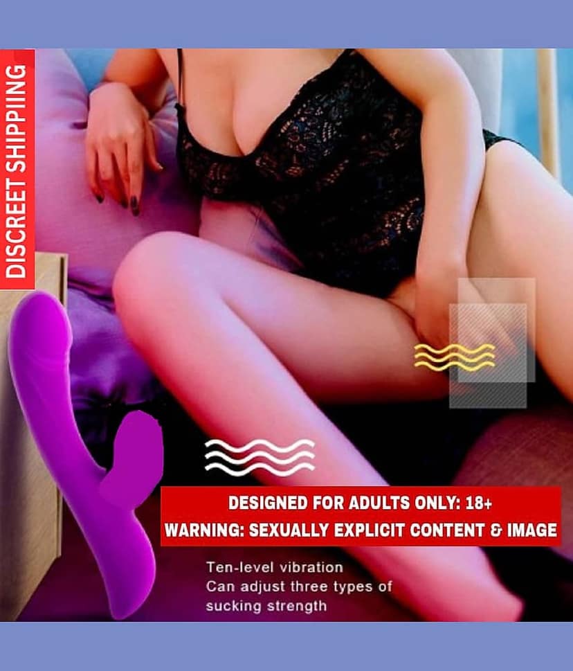 ROMEO G-SPOT RECHARGEABLE RABBIT VIBRATOR 10 SPEED VIBRATING DILDO - CRAZYNYT view 2