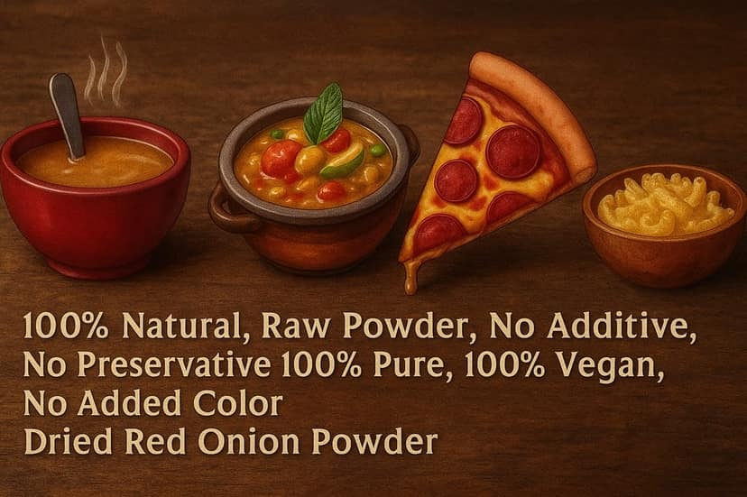 Pure Red Onion Powder - Best Quality for Enhanced Flavor, Anytime Anywhere view 2