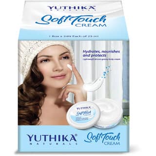 Yuthika Naturals Soft Touch Light Moisturizer Cream for Deep Nourishment (12 Pcs Each 25ml)