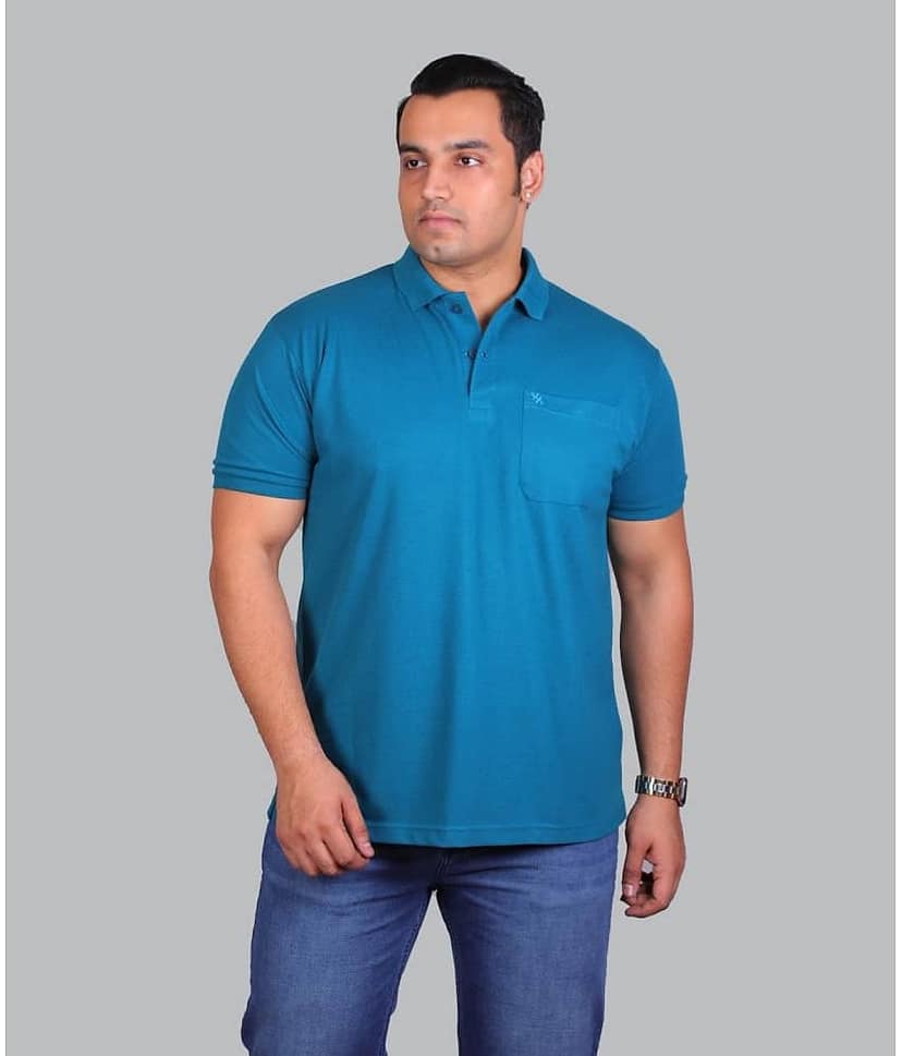Xmex Pack of 1 Cotton Blend Regular Fit Solid Half Sleeves Men's Polo T Shirt ( Mustard )