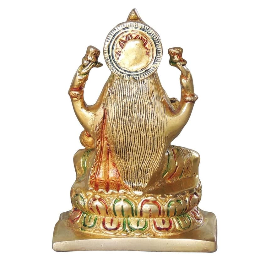 Brass Showpiece Laxmi Colored (BSMAS1065 L) view 3