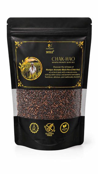 Manipur Aromatic Black Rice (Cha-Hao) - 500 gm - One Pack contains 500gram of pure Authentic Black Rice of Manipur