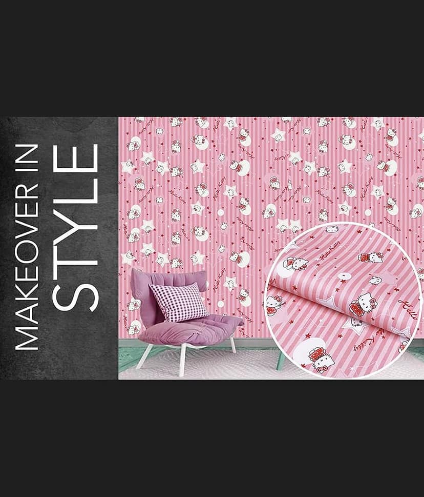 LAAYO Wallpaper & Wall Sticker - Abstract Wallpaper ( 45 x 1000 ) cm ( Pack of 1 ) view 2