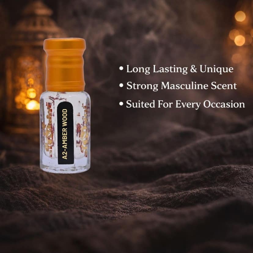 alnaqi Fragrances Amber-Wood 12ml - Golden Arabic Perfume Oil, No Alcohol Concentrated Spicy-Oud-Fragrance, High-Strength Traditional-Scent, Original Intense-Parfum view 4