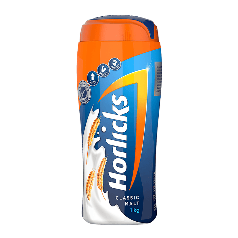Horlicks Health & Nutrition Drink - Classic Malt, 1 Kg Jar