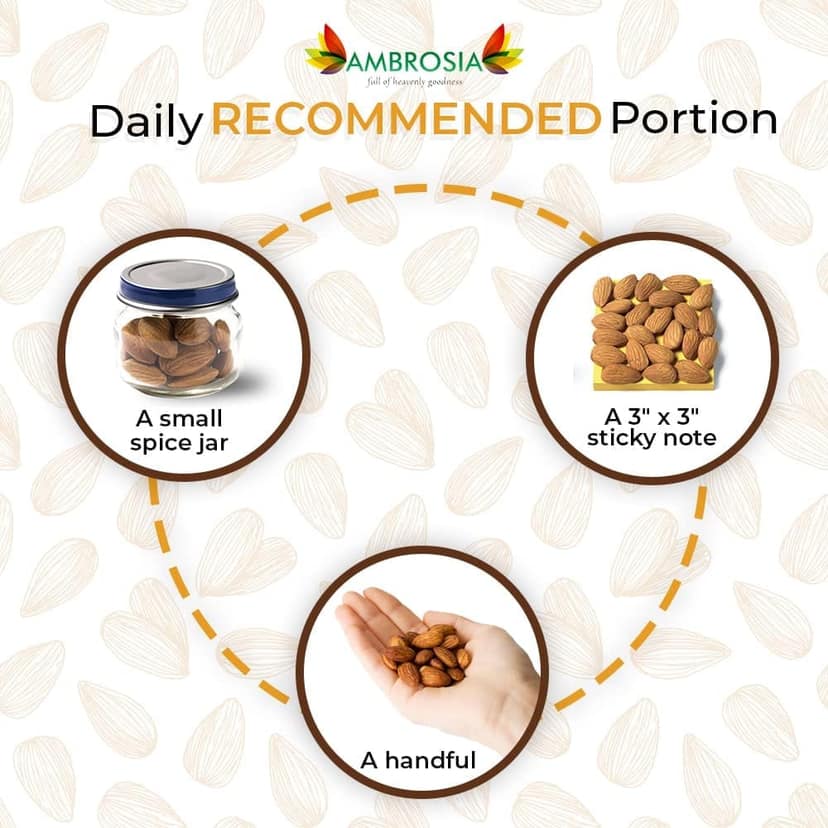 Ambrosia Jumbo California Almonds Sanora 250g (Pack of 1) view 5