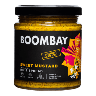 BOOMBAY Sweet Mustard Dip and Spread - Use as a Salad Dressing, Marinade for Grill, Spread on Bread, 190 gm