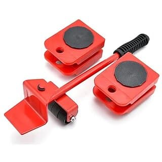 Furniture Movers Slider - Pack of 1 4 Pcs Furniture Lifter Mover Tool Set 360 Rotational Pads Heavy Duty Furniture Lifter and Mover Lifting Tool for 80 KG(Multi)
