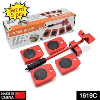 Furniture Movers Slider - Pack of 1 4 Pcs Furniture Lifter Mover Tool Set 360 Rotational Pads Heavy Duty Furniture Lifter and Mover Lifting Tool for 80 KG(Multi) view 5