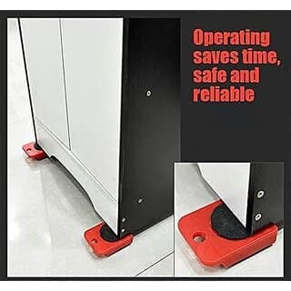 Furniture Movers Slider - Pack of 1 4 Pcs Furniture Lifter Mover Tool Set 360 Rotational Pads Heavy Duty Furniture Lifter and Mover Lifting Tool for 80 KG(Multi) view 6