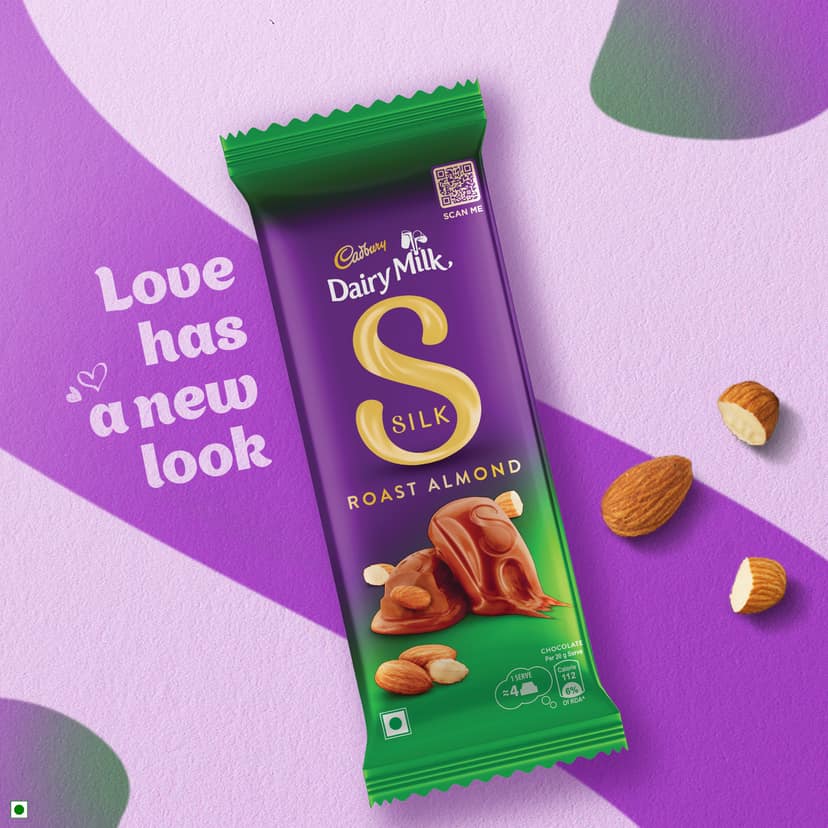 Cadbury Dairy Milk Silk Roast Almond Chocolate Bars, 143 g view 2