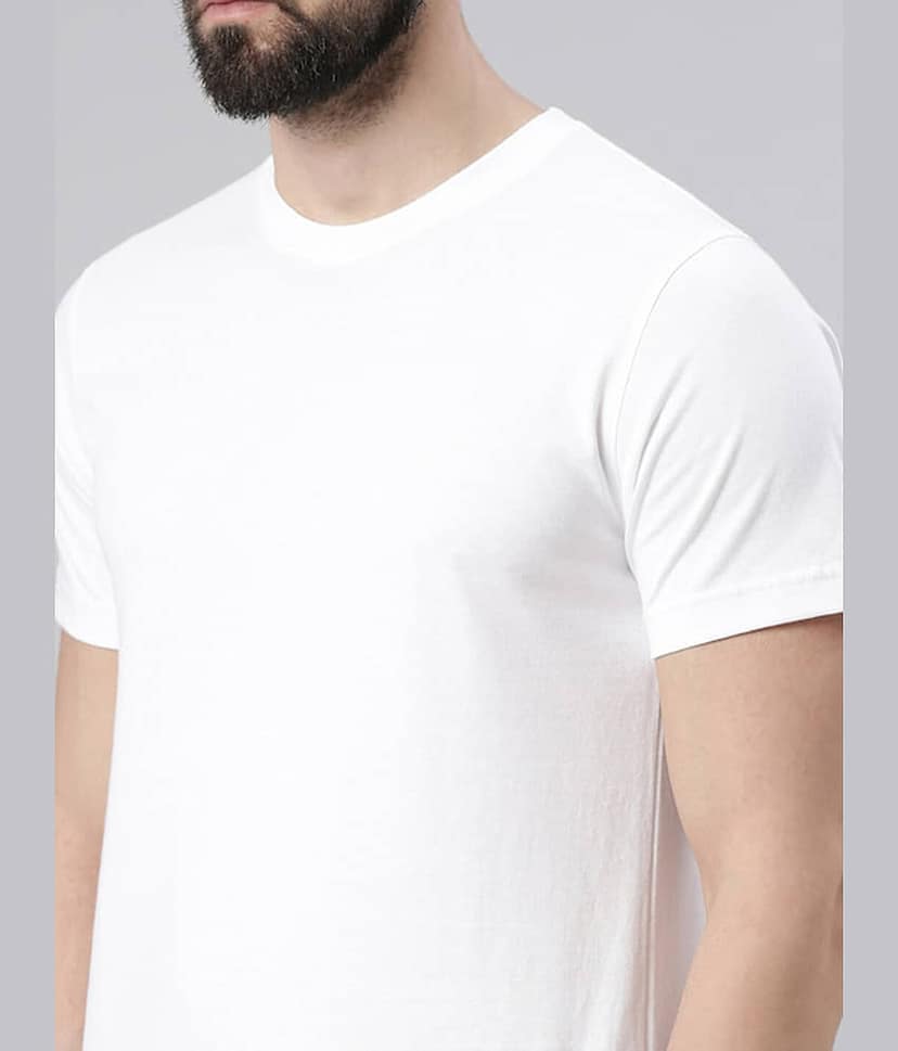 Veirdo Pack of 1 100% Cotton Regular Fit Men's T-Shirt ( Brown ) view 2