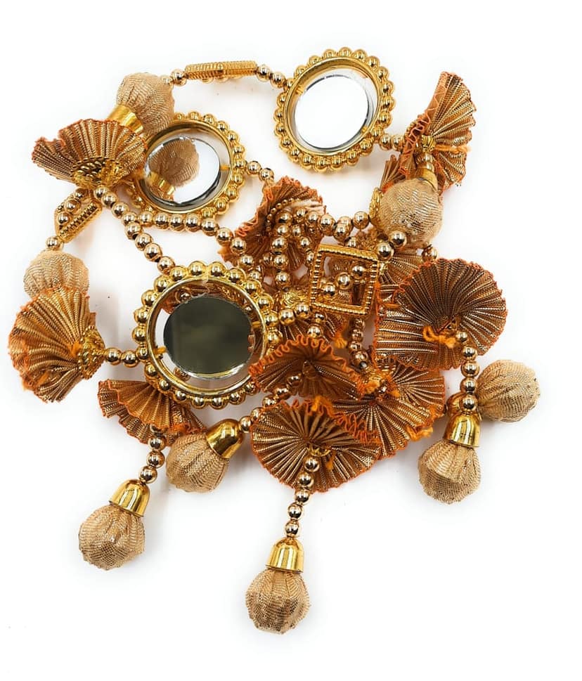 Light weight Jhumka & Mirror Punjabi Parandi/Patiyala Sahi Paranda view 5