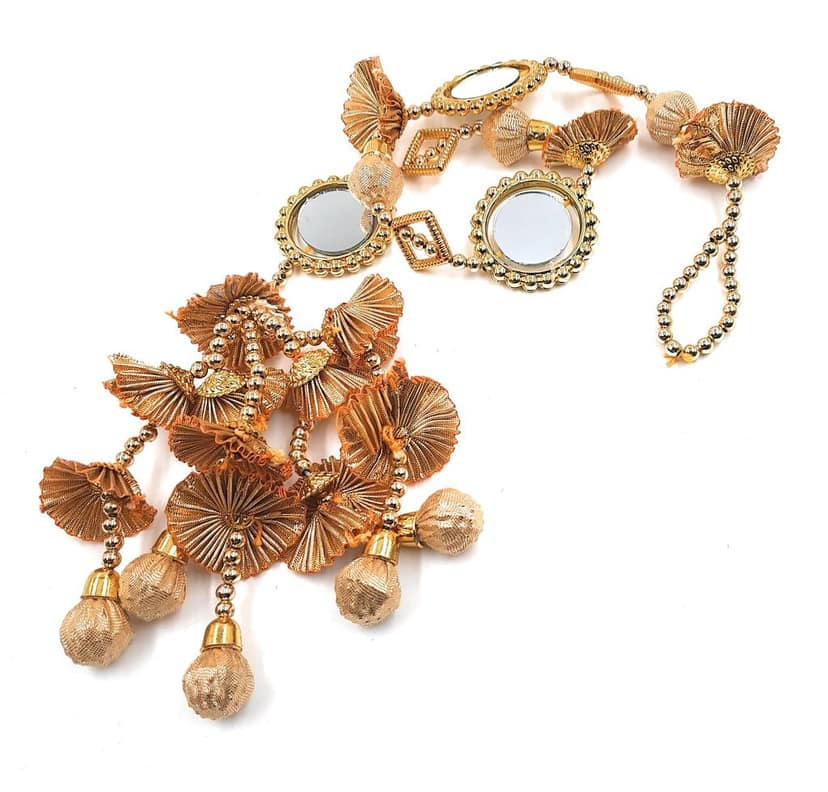 Light weight Jhumka & Mirror Punjabi Parandi/Patiyala Sahi Paranda view 7