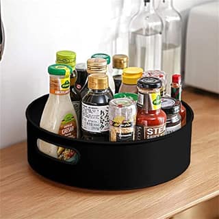 INOVERA Lazy Susan 360° Rotating Kitchen Spice Cosmetic Holder Organizer Rack Tray