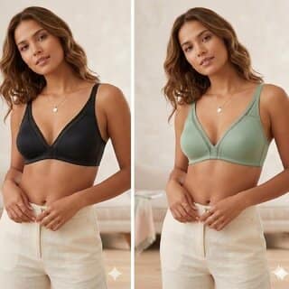Juhi cotton women bra(PACK OF 2)Multiple