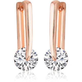 Vivastri Allure Chunky Cz stone clip on Bali stud Earring for Women and Girls [VIVA2707ERG]