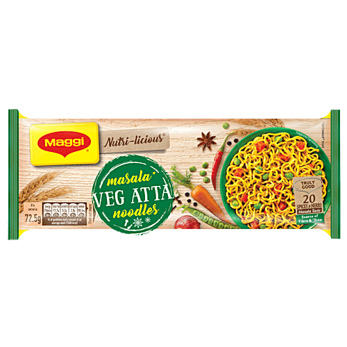 Nestle Maggi Nutri-Licious Masala Veg Atta Noodles, 290G view 2